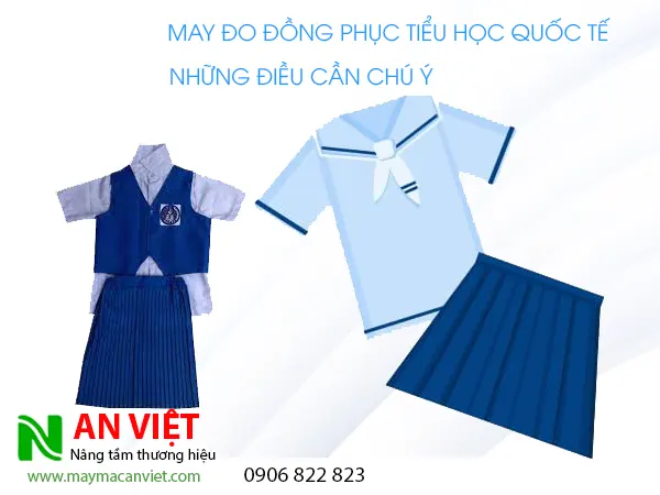 May đo đồng phục tiểu học quốc tế cần chú ý nhận dạng thương hiệu, màu sắc, thoáng mát