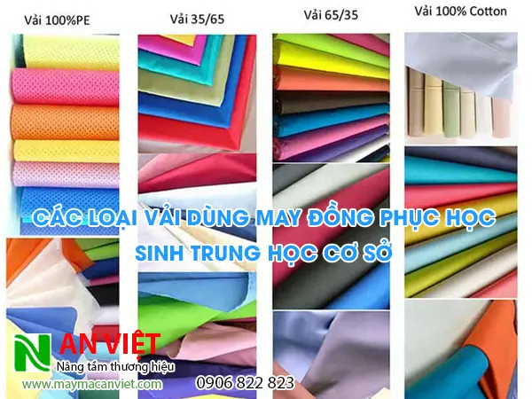 Các loại vải dùng may đồng phục học sinh trung học cơ sở